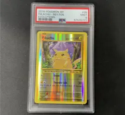 2016 Pokemon XY Evolutions Pikachu 35/108 REVERSE HOLO PSA 9 MINT - Image 1