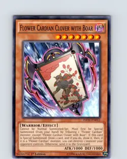 Yu-Gi-Oh TCG Flower Cardian Clover With Boar INOV-EN012 1st Edition Common NM - Image 1