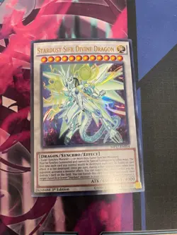 YUGIOH - STARDUST SIFR DIVINE DRAGON - ULTRA RARE - MP17 - 1ST ED - NM - Image 1