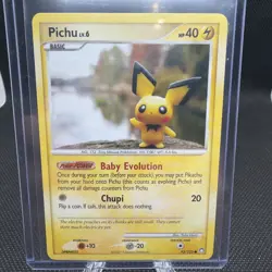 Pichu 93/123 Diamond & Pearl Mysterious Treasures Pokemon TCG Card 2007 LP/NM - Image 1
