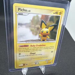 Pichu 93/123 Diamond & Pearl Mysterious Treasures Pokemon TCG Card 2007 LP/NM - Image 4