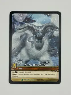 World of Warcraft TCG Azeroth 346/361 Extended Art Are We There, YetiU - Image 1