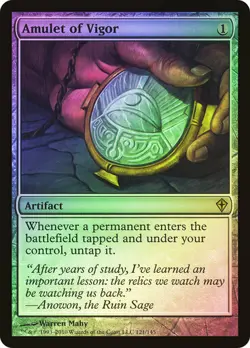 FOIL Amulet of Vigor ~ Worldwake [ Excellent ] [ Magic MTG ] - Image 1