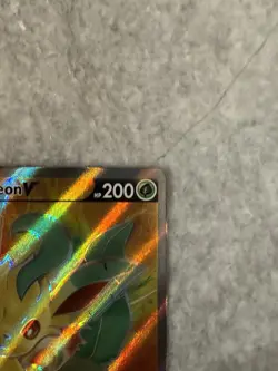 Pokemon TCG Leafeon V Full Art Holo 166/203 SWSH07 Evolving Skies Ultra Rare NM - Image 4