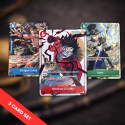 3rd Anniversary Set Monkey D Luffy Sabo Ace One Piece Promo English Tournament - Image 1