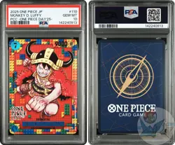 PSA 10 Monkey D. Luffy P-110 ONE PIECE Day 2025 Promo Japanese ONE PIECE Card - Image 1