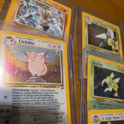 Pokemon Wotc 9 Card Vintage Lot Gym holo Jungle Base Set 2 swirl look - Image 3