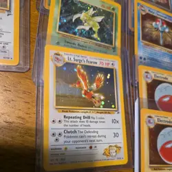 Pokemon Wotc 9 Card Vintage Lot Gym holo Jungle Base Set 2 swirl look - Image 5