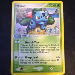 Pokemon TCG Ivysaur EX Crystal Guardians Card 35/100 Reverse Holo Stamped NM - Image 1