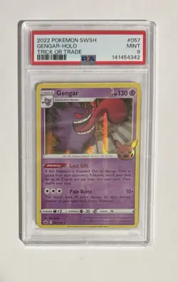 Pokemon TCG Gengar Trick or Trade Halloween Holo Promo Rare Card 057/091 - Image 1