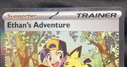 Pokemon TCG Destined Rivals Ethan's Adventure Full Art Trainer Card 236/182 Sir - Image 4