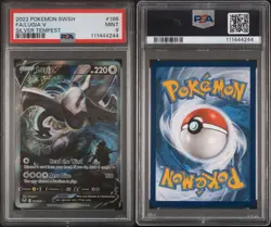 2022 Pokemon Silver Tempest Lugia V 186/195 Full Alternate Alt Art PSA 9 Mint - Image 3