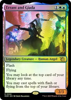 Magic The Gathering MTG ERRANT AND GIADA FOIL March of the Machine Prerelease NM - Image 1