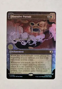 MTG Avatar - Obsessive Pursuit R 0340 Showcase Foil - Near Mint - Image 1