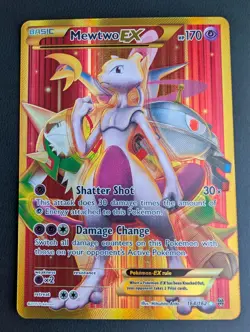 Mewtwo EX 164/162 XY Breakthrough Secret Rare Gold Full Art Pokemon TCG Card - Image 1