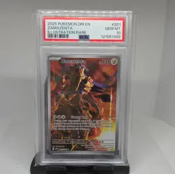 2025 Pokemon Zamazenta 201/182 Sv10: Destined Rivals Holo PSA 10 - Image 1