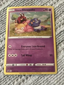 Galarian Slowpoke SWSH126 Swirl Pokemon Black Star Promo - Image 1