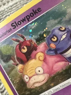 Galarian Slowpoke SWSH126 Swirl Pokemon Black Star Promo - Image 3