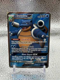 Blastoise GX SM189 - Black Star SM Promo - Full Art Ultra Rare Pokemon Card - NM - Image 1