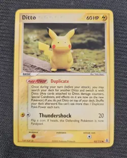 Pokemon Ditto 63/113 Pikachu 2005 Delta Species NM - Image 1