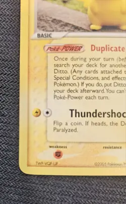 Pokemon Ditto 63/113 Pikachu 2005 Delta Species NM - Image 3