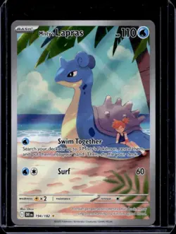 2025 Pokemon SV Destined Rivals DRI EN Misty's Lapras #194/182 - Image 1