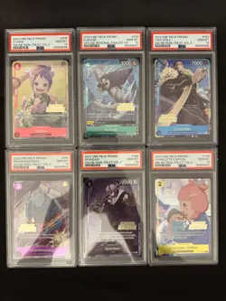 Sequential PSA 10 One Piece TCG Set of 6 2023 Online Regional Finalist Promo lot - Image 1