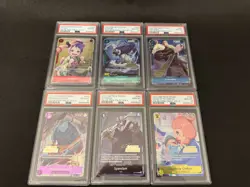 Sequential PSA 10 One Piece TCG Set of 6 2023 Online Regional Finalist Promo lot - Image 2