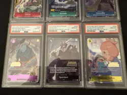 Sequential PSA 10 One Piece TCG Set of 6 2023 Online Regional Finalist Promo lot - Image 4