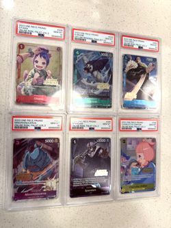 Sequential PSA 10 One Piece TCG Set of 6 2023 Online Regional Finalist Promo lot - Image 5