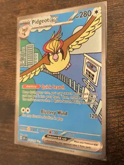 Pokemon TCG Pidgeot EX 225/197 Obsidian Flames Special Illustration Rare Card NM - Image 3