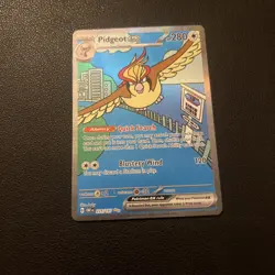 Pokemon Card Pidgeot ex 225/197 Special Illustration Rare Obsidian Flames NM - Image 1