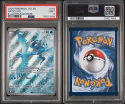 2025 POKEMON JTG EN-JOURNEY TOGETHER ILLUSTRATION RARE #161 ARTICUNO PSA 9 - Image 3