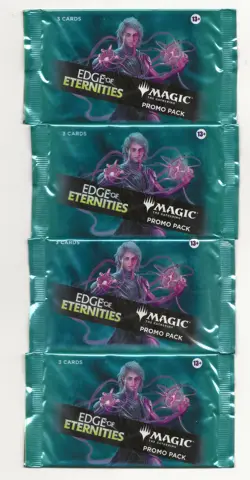 LOT of 4 EDGE OF ETERNITIES Promo Booster Pack : Magic ENGLISH sealed MTG x4 - Image 1