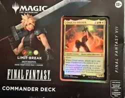 Magic the Gathering, Final Fantasy Commander Deck, Limit Break Cloud, Ex-Soldier - Image 1