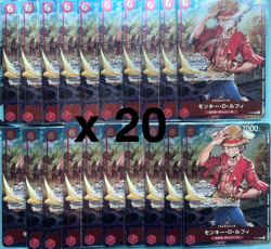 ONE PIECE Card Monkey D. Luffy Championship 2022 P-001 Promo Set of 20 Japanese - Image 1
