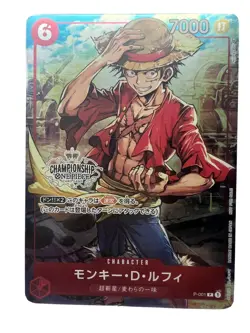 ONE PIECE Card Game - Monkey D. Luffy P-001 Championship Set Promo NM From Japan - Image 1