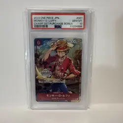 PSA 10 Monkey D. Luffy P-001 Japanese One Piece Championship Set Promo Card - Image 1