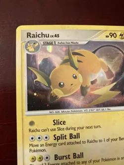 Raichu 8/100 Diamond & Pearl Stormfront Holo Rare Pokemon TCG Card NM - Image 3