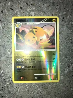 Pokemon TCG Cards Raichu 8/100 Stormfront Reverse Holo Rare - Image 3