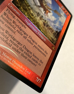 MTG Worldgorger Dragon *RETRO FRAME FOIL* Dominaria Remastered 334 NM - Image 3