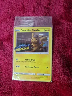 Pokemon TCG Detective Pikachu SM190 Promo Trading Card Sealed - Image 1