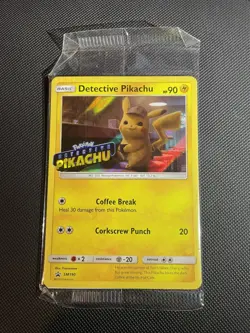Pokemon Detective Pikachu Stamped Promo SM190 Sealed - Image 1