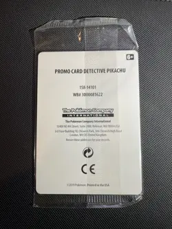Pokemon Detective Pikachu Stamped Promo SM190 Sealed - Image 2