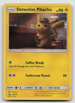 Pokemon - Detective Pikachu SM190 Holo Promo Sun & Moon - Image 1