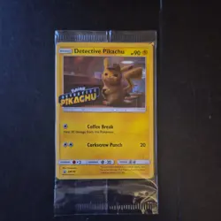 Detective Pikachu Holo SM190 Promo Sealed Pokemon Card Mint - Image 1