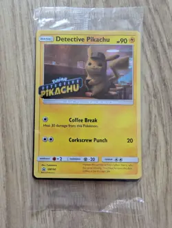 Pokemon TCG Detective Pikachu SM190 Promo Trading Card (Sealed) - Image 1