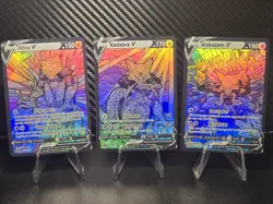 Abra, Kadabra & Alakazam CUSTOM Stained Glass Holo Shiny Cards For Display Only - Image 2