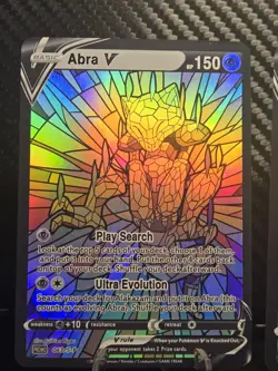 Abra, Kadabra & Alakazam CUSTOM Stained Glass Holo Shiny Cards For Display Only - Image 4