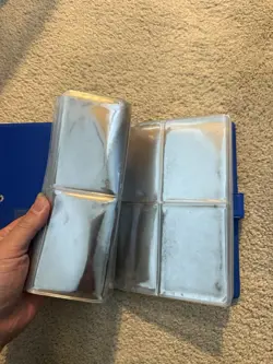 Vintage 1999 Pokemon Charmander Blue 4 Pocket 28 Page Trading Card Binder Rare - Image 3